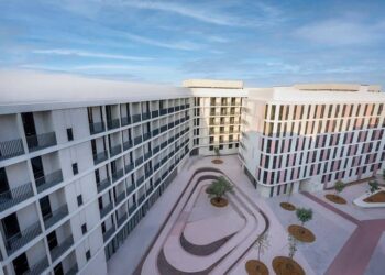A Dh700m student housing complex has been completed at Aljada by Sharjah developer Arada