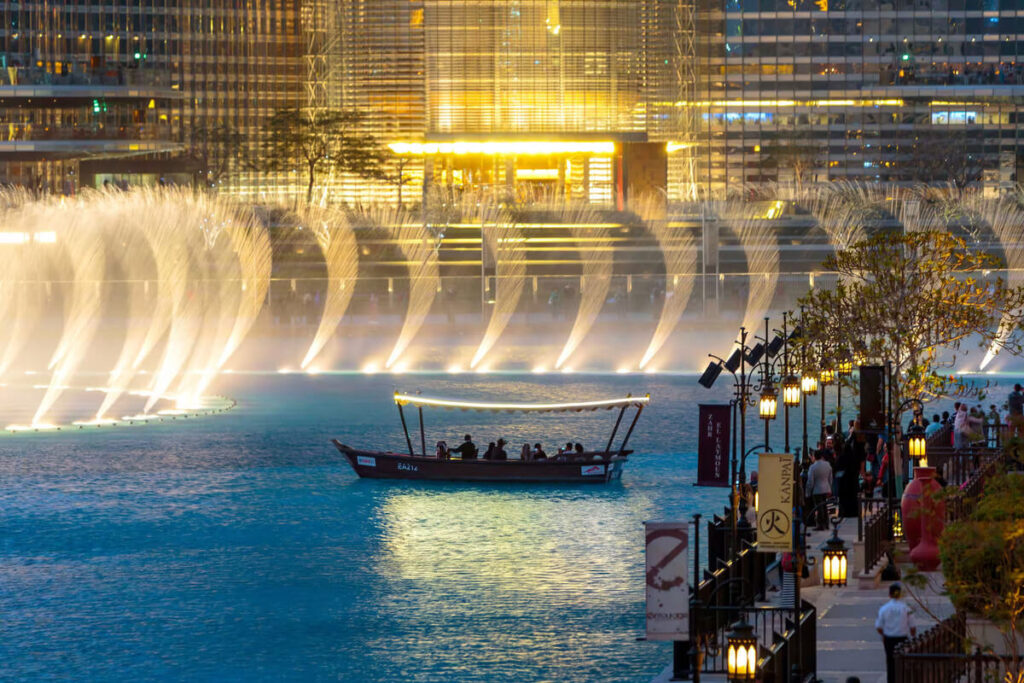 See the water dance at The Dubai Fountain