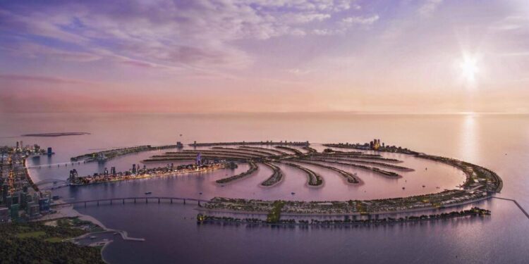 Palm Jebel Ali to have 8 fronds ready by next year; Dh810 million awarded for marine work